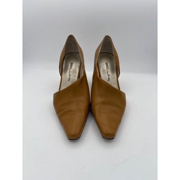 Bellini Womens Tan Leather Pumps Size 6.5 - Picture 2 of 7